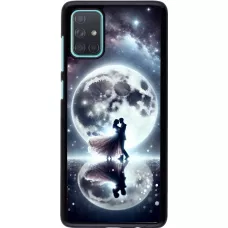 Coque Samsung Galaxy A71 - Valentine 2024 Love under the moon