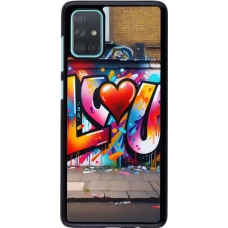 Coque Samsung Galaxy A71 - Valentine 2025 Love U Tag