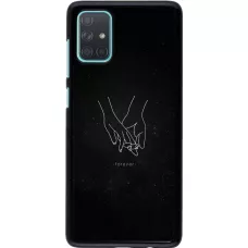 Samsung Galaxy A71 Case Hülle - Valentine 2023 hands forever