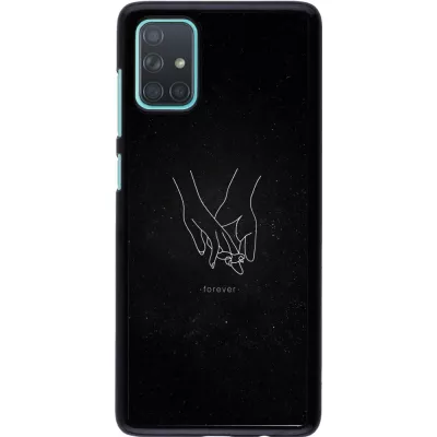 Samsung Galaxy A71 Case Hülle - Valentine 2023 hands forever