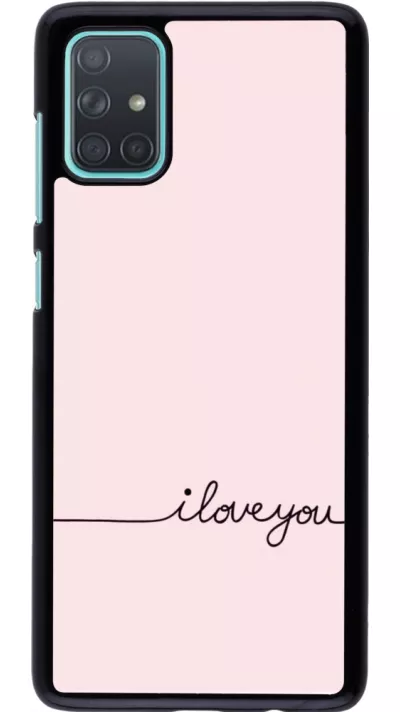 Samsung Galaxy A71 Case Hülle - Valentine 2023 i love you writing