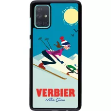 Samsung Galaxy A71 Case Hülle - Verbier Ski Downhill