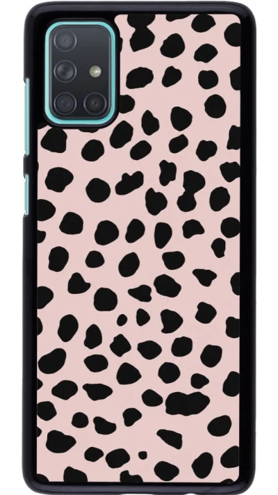 Samsung Galaxy A71 Case Hülle - Wild Leopard Pink