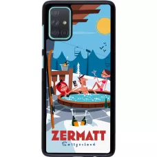Samsung Galaxy A71 Case Hülle - Zermatt Mountain Jacuzzi