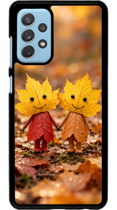 Coque Samsung Galaxy A72 - Autumn 26 Couple of leaves
