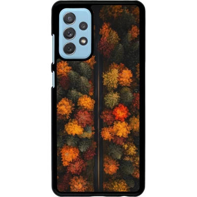 Samsung Galaxy A72 Case Hülle - Autumn 26 Road in autumn
