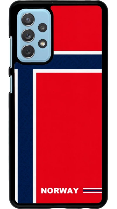 Samsung Galaxy A72 Case Hülle - Norwegen 2026 personalisierbares Fussballtrikot