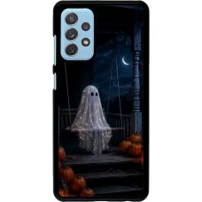 Samsung Galaxy A72 Case Hülle - Halloween 2026 Ghost on a swing