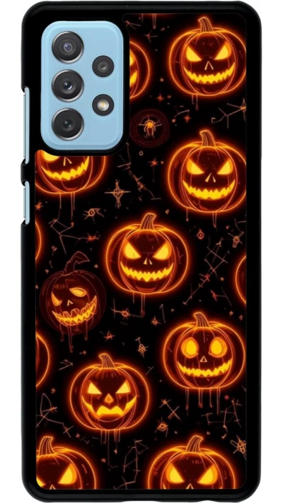Samsung Galaxy A72 Case Hülle - Halloween 2026 Pattern Pumpkins