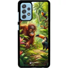 Samsung Galaxy A72 Case Hülle - Tropischer Dschungel Tayrona