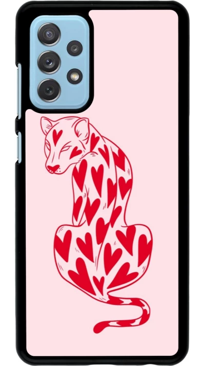 Samsung Galaxy A72 Case Hülle - Leopard with hearts 2026