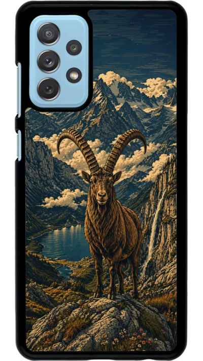 Coque Samsung Galaxy A72 - Linocut Bouquetin