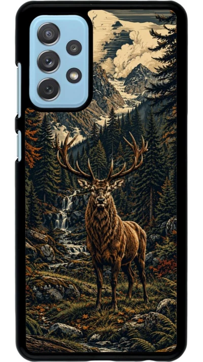 Coque Samsung Galaxy A72 - Linocut Cerf