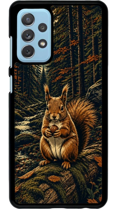 Coque Samsung Galaxy A72 - Linocut Ecureuil