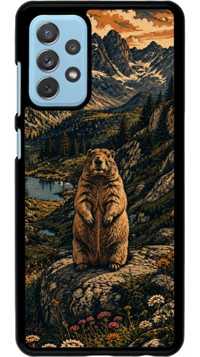Coque Samsung Galaxy A72 - Linocut Marmotte
