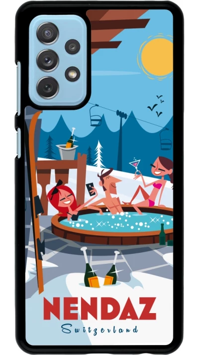 Samsung Galaxy A72 Case Hülle - Nendaz Mountain Jacuzzi