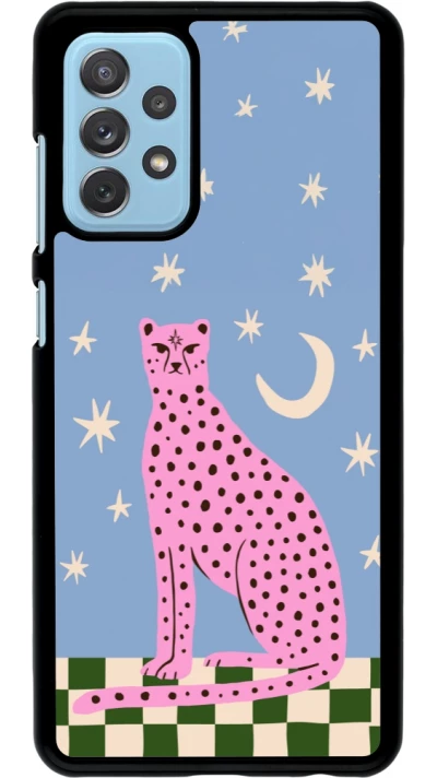 Samsung Galaxy A72 Case Hülle - Pink leopard with stars 2026