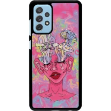 Coque Samsung Galaxy A72 - Psychedelic pink mushroom
