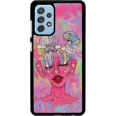 Coque Samsung Galaxy A72 - Psychedelic pink mushroom
