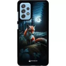 Samsung Galaxy A72 Case Hülle - Fuchs Mond Wald