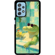 Samsung Galaxy A72 Case Hülle - Crocodile in the swimming pool Summer 2026
