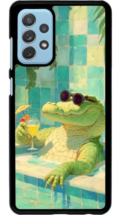 Coque Samsung Galaxy A72 - Crocodile in the swimming pool Summer 2026