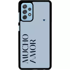 Samsung Galaxy A72 Case Hülle - Valentine 2024 mucho amor azul