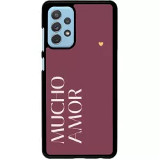 Samsung Galaxy A72 Case Hülle - Valentine 2024 mucho amor rosado