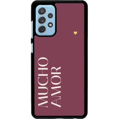 Samsung Galaxy A72 Case Hülle - Valentine 2024 mucho amor rosado