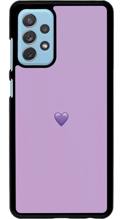 Coque Samsung Galaxy A72 - Valentine 2023 purpule single heart