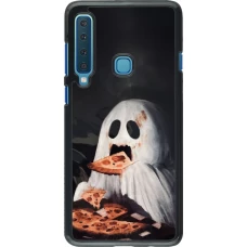 Coque Samsung Galaxy A9 - Halloween 2026 Ghost eating pizza