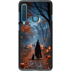 Coque Samsung Galaxy A9 - Halloween 2026 Witch with a cat