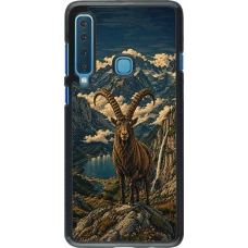 Samsung Galaxy A9 Case Hülle - Linocut Steinbock