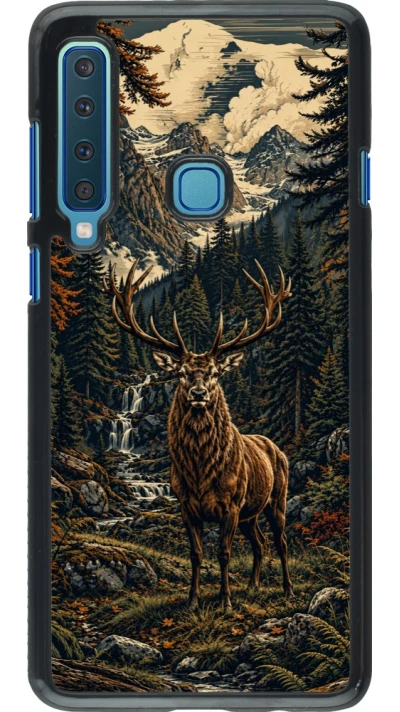 Coque Samsung Galaxy A9 - Linocut Cerf
