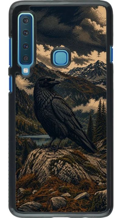 Coque Samsung Galaxy A9 - Linocut Grand Corbeau