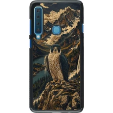 Samsung Galaxy A9 Case Hülle - Linocut Wanderfalke