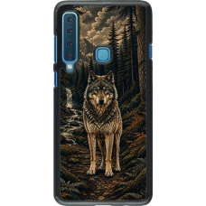 Coque Samsung Galaxy A9 - Linocut Loup
