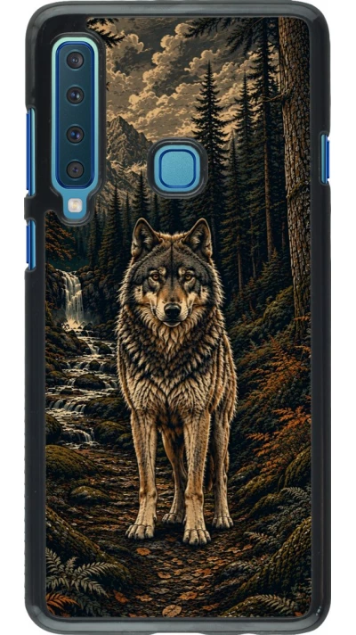 Coque Samsung Galaxy A9 - Linocut Loup