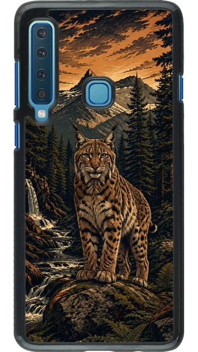 Coque Samsung Galaxy A9 - Linocut Lynx