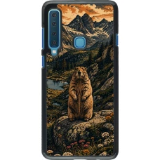 Samsung Galaxy A9 Case Hülle - Linocut Murmeltier
