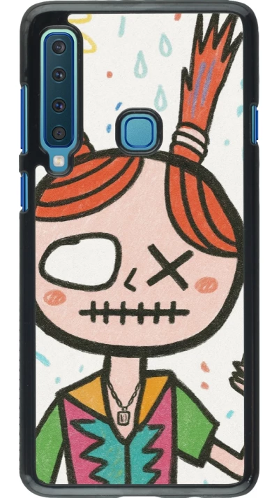 Samsung Galaxy A9 Case Hülle - Little Girl Sketch