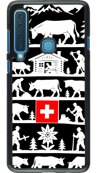 Coque Samsung Galaxy A9 - Poya Suisse 1 noir