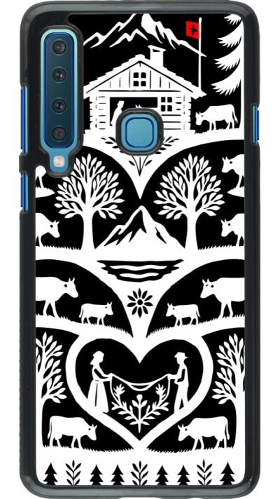 Coque Samsung Galaxy A9 - Poya Suisse 2 noir