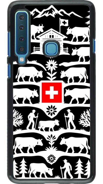 Coque Samsung Galaxy A9 - Poya Suisse 3 noir