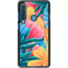 Samsung Galaxy A9 Case Hülle - Spring 23 colorful flowers