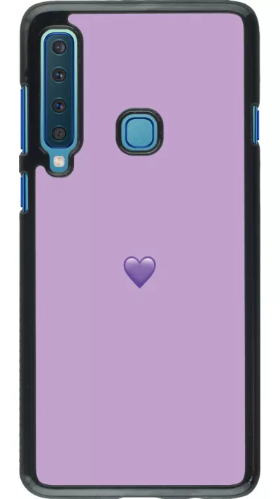 Coque Samsung Galaxy A9 - Valentine 2023 purpule single heart
