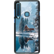 Samsung Galaxy A9 Case Hülle - Winter 25 Winter house forest day