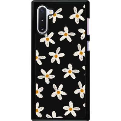 Coque Samsung Galaxy Note 10 - Easter 2024 white on black flower