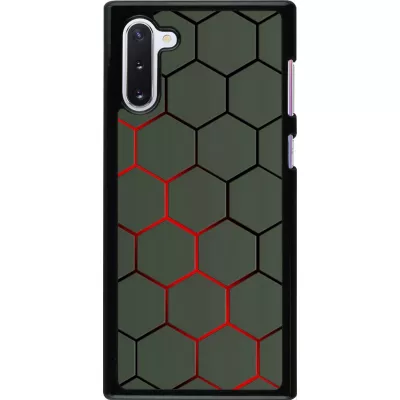 Coque Samsung Galaxy Note 10 - Geometric Line red