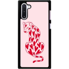 Coque Samsung Galaxy Note 10 - Leopard with hearts 2026